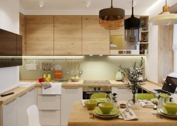 Természetes hangulatú modern otthon - fiatal család 73m2-es háromszobás lakása világos, semleges és fa felületekkel