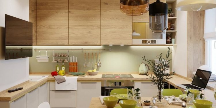Természetes hangulatú modern otthon - fiatal család 73m2-es háromszobás lakása világos, semleges és fa felületekkel