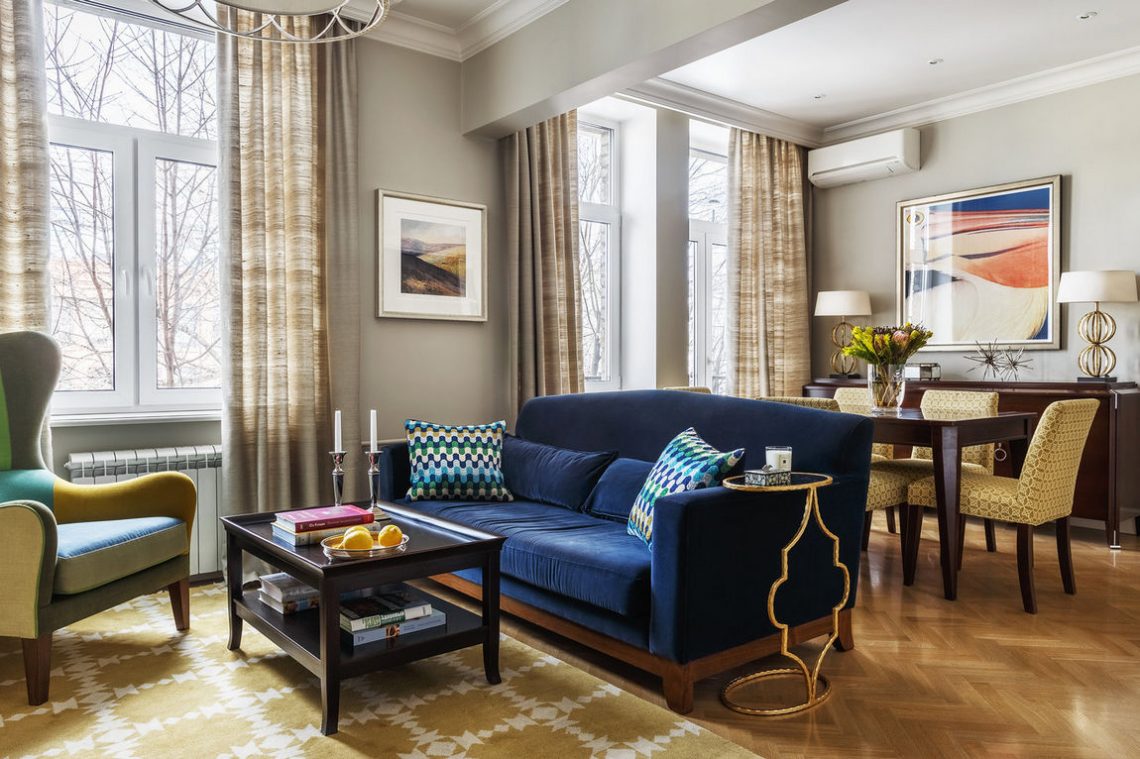 Modern klasszikus stílusú lakberendezés 79m2-es, háromszobás lakásban - harmonikus színpaletta, elegáns részletek