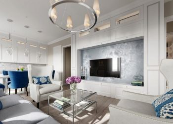 Modern és klasszikus harmóniája 79m2-en, egy amerikai stílusban berendezett elegáns lakásban