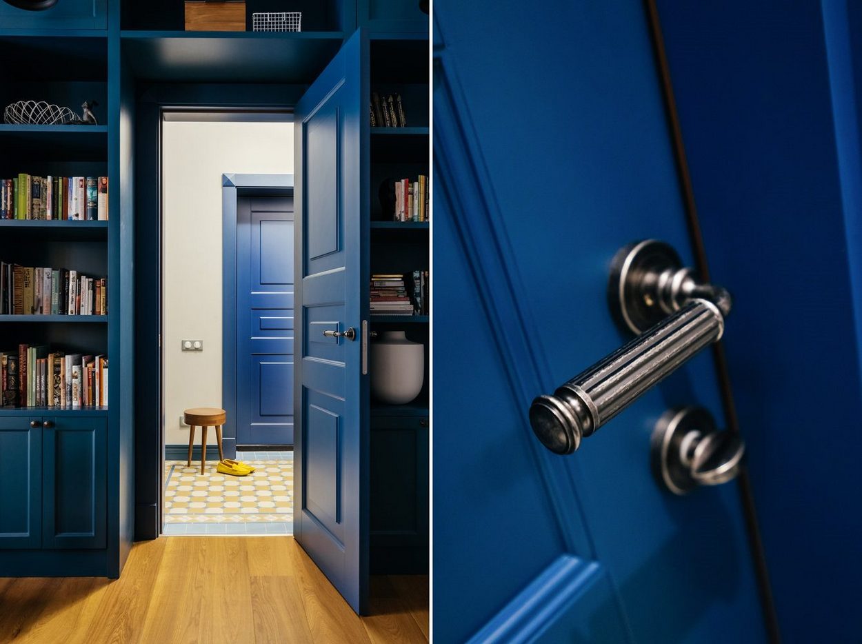 Élénk és mély színek, geometrikus formák és minták - kísérletezés színnel, textúrával és stílussal egy 80m2-es lakásban