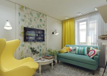 Dekoráció vidám, élénk színekkel - 84m2-es lakás gyerekszobával egy fiatal hölgynek és lányának