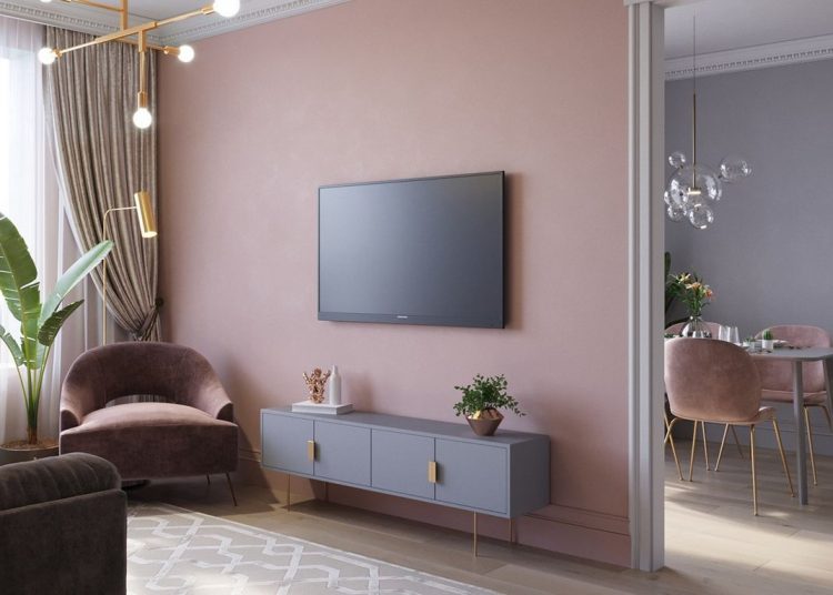 Lágy és divatos lakásdekoráció rózsaszín és szürke szép kombinációjával - fiatal család 84m2-es háromszobás otthona