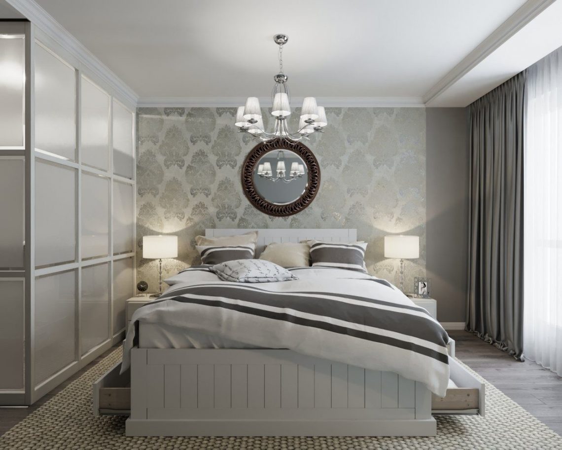 Kényelem és praktikus megoldások egy 85m2-es háromszobás lakásban - szürke, kék, fehér, bézs színpaletta