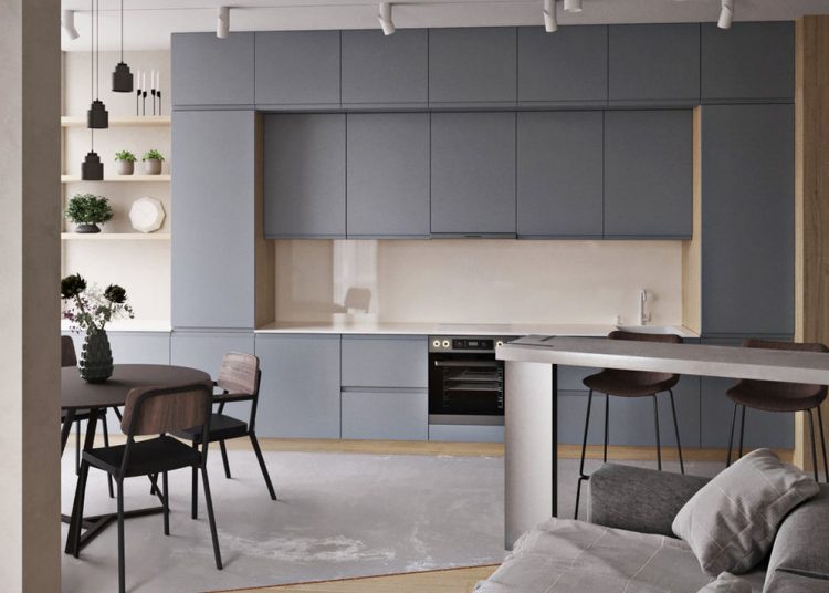 85m2-es lakás két gyerekszobával, nyugodt színekkel - három hálószoba, két fürdőszoba és egy konyha-nappali