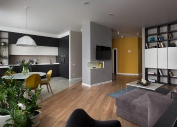 96m2-es kétszobás modern lakás érdekes színpalettával, tágas térszervezéssel - hosszú távú bérbeadásra tervezve igényes berendezéssel