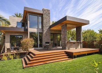 Modern, otthonos ház, stílusos, természetes részletekkel