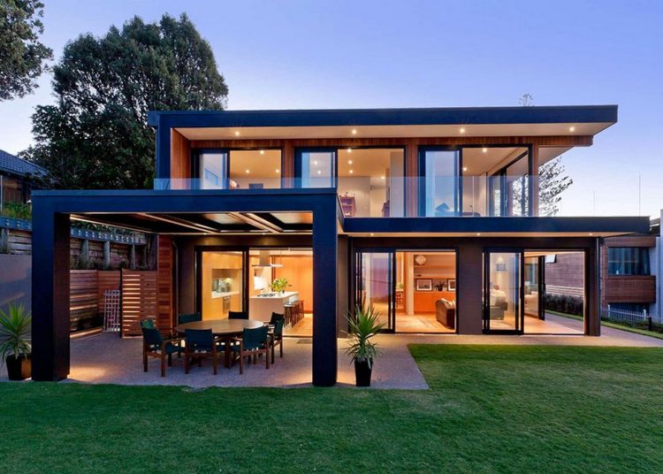 Nyitottság, természetesség és egyszerűség - kétszintes modern vízparti ház