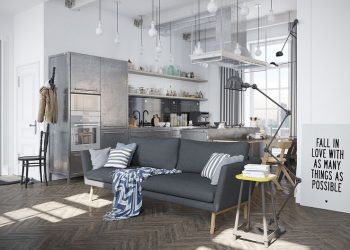 Érdekes és eredeti - lakberendezés skandináv és ipari elemekkel