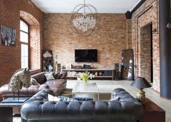 Különleges otthonok: vörös tégla, modern, klasszikus és ipari elemek egy látványos loftban