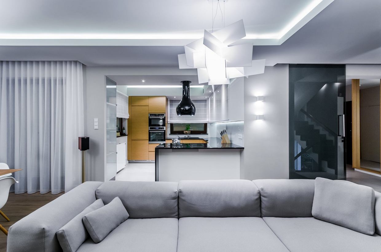 Családi ház modern, világos berendezéssel, hűvös elemek és meleg, természetes fa felületek elegáns kombinációjával - Studio Forma Családi ház modern, világos berendezéssel, hűvös elemek és meleg, természetes fa felületek elegáns kombinációjával - Studio Forma