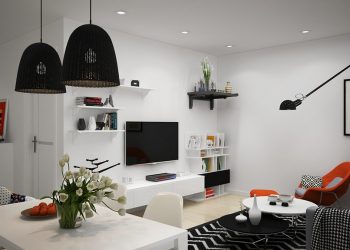 Háromszobás, modern lakás gyerekszobával - színesebb, praktikus, élhető skandináv stílusban