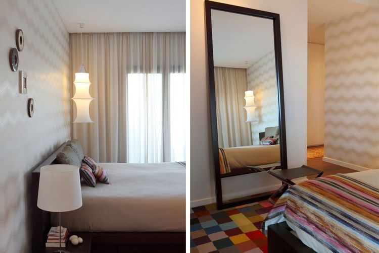 Színes kiegészítők, elegáns és letisztult terek egy szép, friss, stílusos lakásban