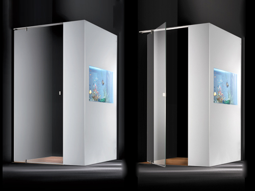 Zuhanyfülke és akvárium egybeépítve a Cesana-tól - Plano Acquario