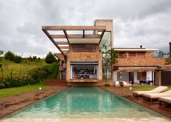 Modern ház paradicsomi zöld mezők közepén - Studio Arthur Casas 1