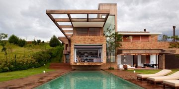 Modern ház paradicsomi zöld mezők közepén - Studio Arthur Casas 1
