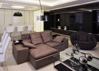 Modern 154nm-es lakás sok magasfényű felülettel1