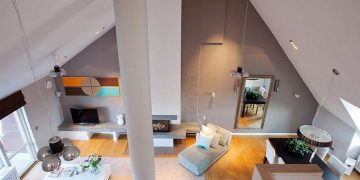 Inspiráló tetőtéri lakás elegáns lakberendezéssel és kellemes színekkel 1