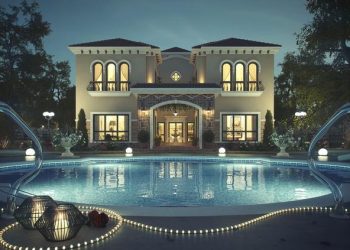 Luxus toszkán villa vizualizáció - és egy gyönyörű kerti pavilon 1