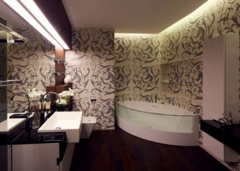 Meleg színek, fa és kő elemek - modern, elegáns, otthonos lakberendezés 1