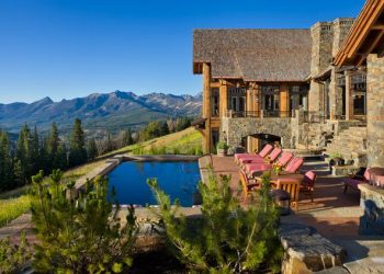 Hegyek és csendes vizek - fa, kő és üveg - ház Montana-ban 1