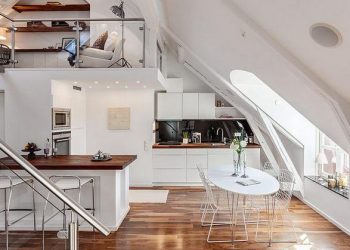 Elegáns belső kétszintes tetőtéri lakás - tágas térszervezéssel, letisztult lakberendezéssel 1