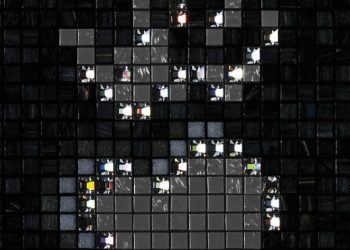 Mozaik Swarovski kristály dekorációval - BISAZZA kristály kollekció