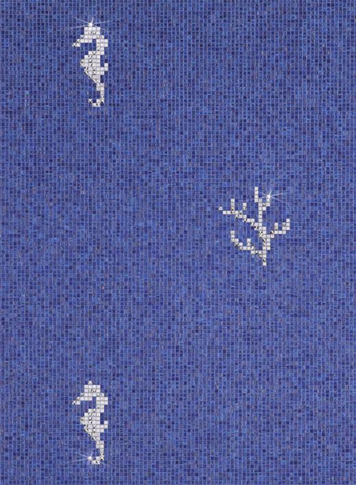 Mozaik Swarovski kristály dekorációval - BISAZZA kristály kollekció