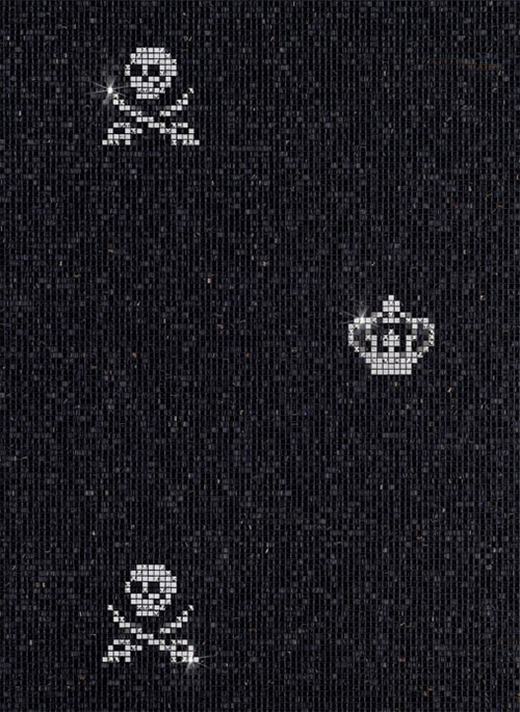 Mozaik Swarovski kristály dekorációval - BISAZZA kristály kollekció