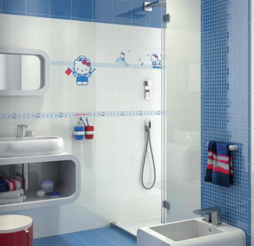 HELLO KITTY csempe - dekoratív burkolat gyerekeknek és a mesefigura kedvelőinek 