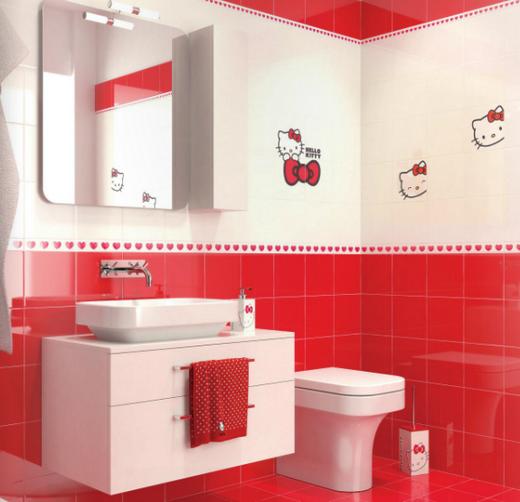 HELLO KITTY csempe - dekoratív burkolat gyerekeknek és a mesefigura kedvelőinek 