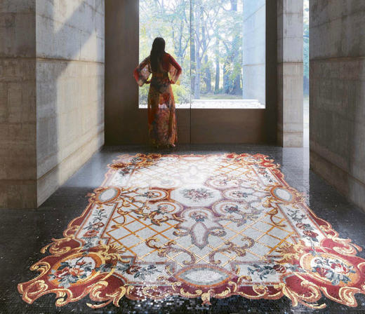 Luxus mozaik csempe szőnyeg a barokk romanticizmus jegyében - SICIS mozaikok