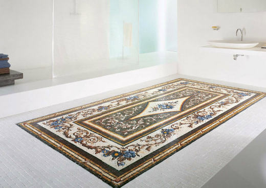 Luxus mozaik csempe szőnyeg a barokk romanticizmus jegyében - SICIS mozaikok
