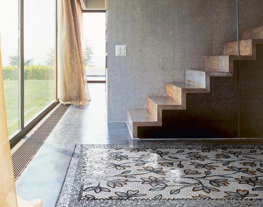 Luxus mozaik csempe szőnyeg a barokk romanticizmus jegyében - SICIS mozaikok