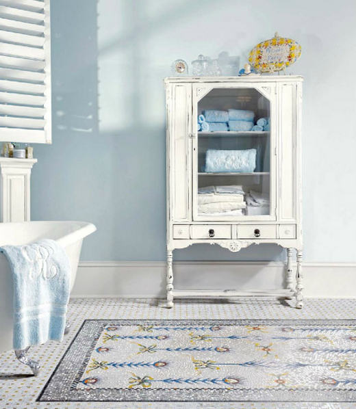 Luxus mozaik csempe szőnyeg a barokk romanticizmus jegyében - SICIS mozaikok