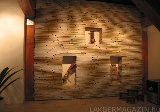 Solnhofeni mészkő falburkolat