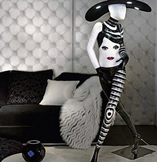 SICIS mozaik szobor lámpa - glamour csillogás