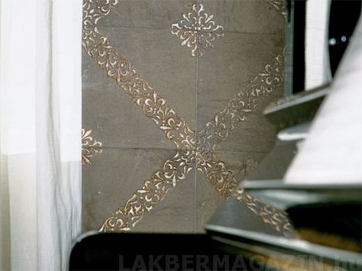 Természetes kőburkolat glamour stílusban