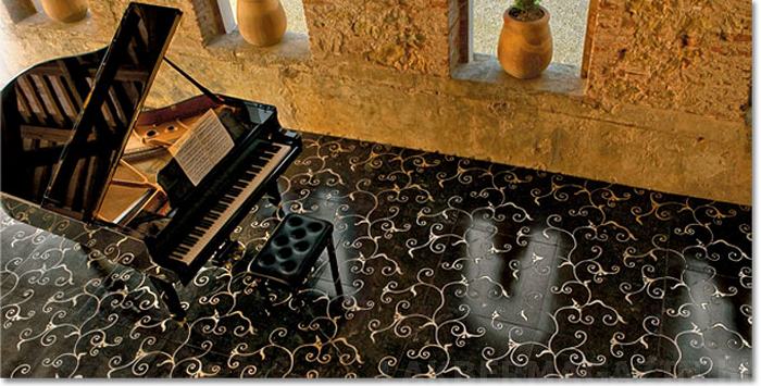 Természetes kőburkolat glamour stílusban