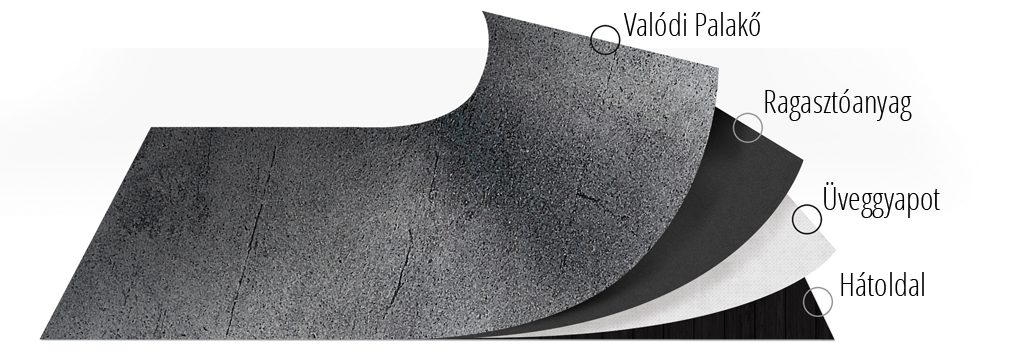 Ultravékony pala kőfurnér - természetes, egyedi, átvilágítható burkolat