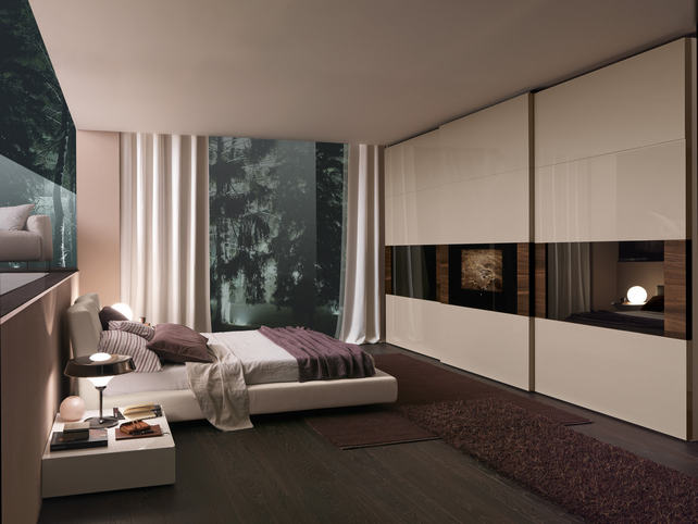 Presotto gardrób beépített televíziókészülékkel - esztétikum és funkcionalitás a hálószobában Tecnopolis 54 55 Presotto gardrób beépített televíziókészülékkel - esztétikum és funkcionalitás a hálószobában Tecnopolis 54 55