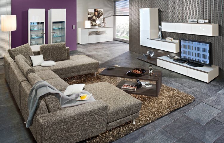 Arte M elemes bútor újdonságok - LINEA W magasfényű nappali bútor