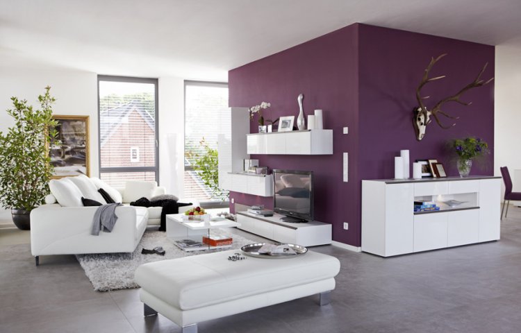 LINEA W magasfényű nappali elemes bútor család