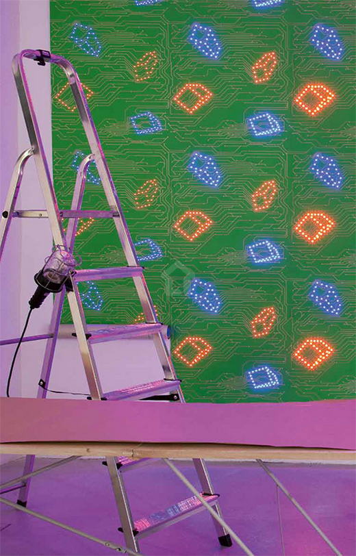 LED tapéta - a hangulatvilágítás új iránya | Ingo Maurer designer és az Architects Paper közös fejlesztése 2 LED tapéta - a hangulatvilágítás új iránya | Ingo Maurer designer és az Architects Paper közös fejlesztése 2