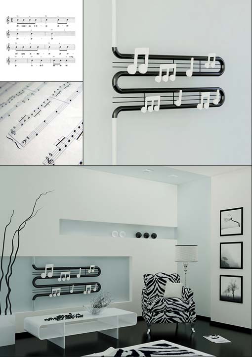 Különleges lakberendezési kiegészítők - egyedi radiátor - nappali Különleges lakberendezési kiegészítők - egyedi radiátor - nappali