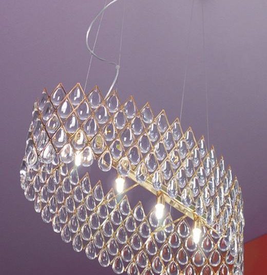 Fényűző lámpa design - szikrázó ólomkristály és luxus kivitel - RUGGIU klasszikus lámpa kollekció