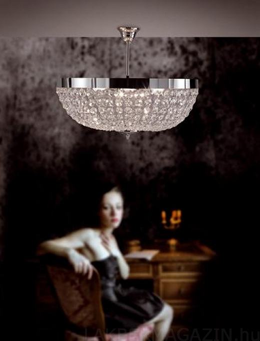 Fényűző lámpa design - szikrázó ólomkristály és luxus kivitel - RUGGIU klasszikus lámpa kollekció
