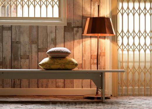 Rusztikus tapéta törmelék fa motívummal - Piet Hein Eek