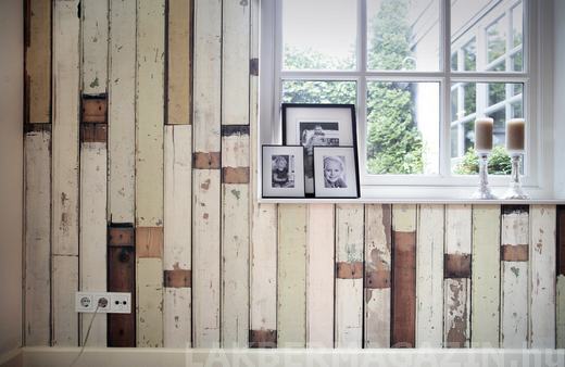 Rusztikus tapéta törmelék fa motívummal - Piet Hein Eek