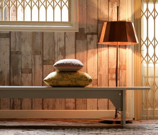 Rusztikus tapéta törmelék fa motívummal - Piet Hein Eek